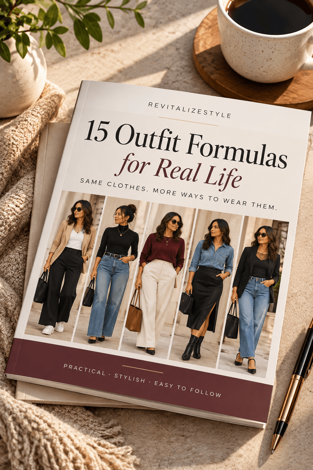 A preview of the 15 Outfit Formulas guidebook.